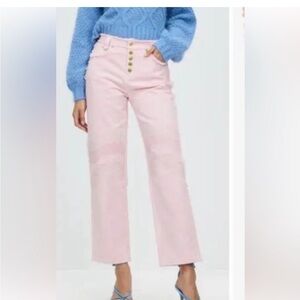 House of Sunny Pink High Rise Jeans